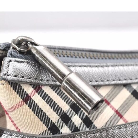 BURBERRY Silver House Check Canvas Tote Medium in Box in Great Condition - Picture 6 of 13